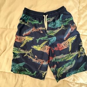Carters Colorful Shark Print Swim Shorts